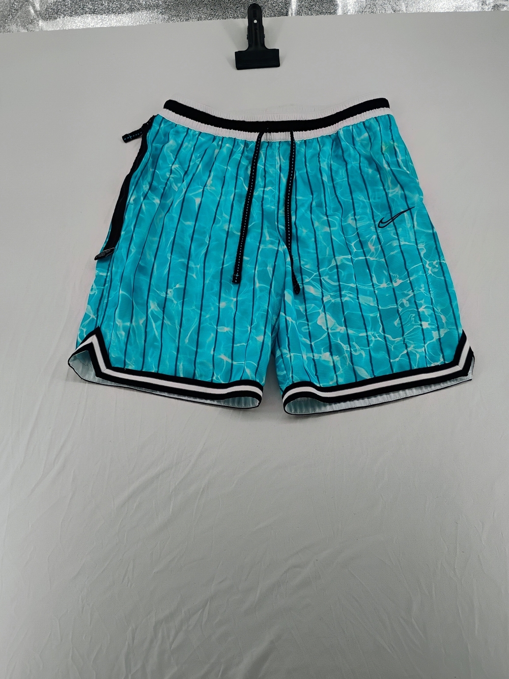 Nike Turquoise Blue  Shorts with Black & White Trim